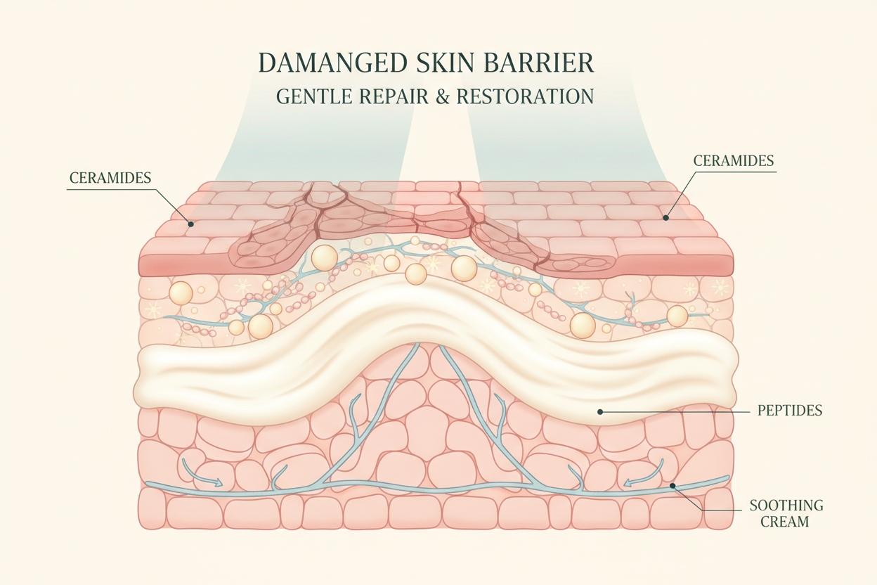 Sensitive Skin vs Damaged Skin
