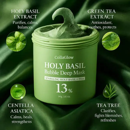 Korean Holy Basil Bubble Deep Mask