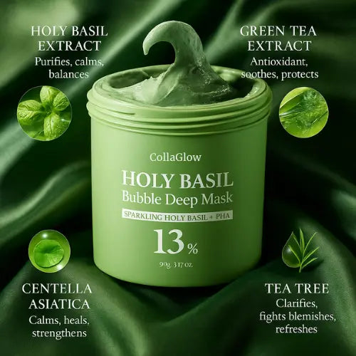 Korean Holy Basil Bubble Deep Mask