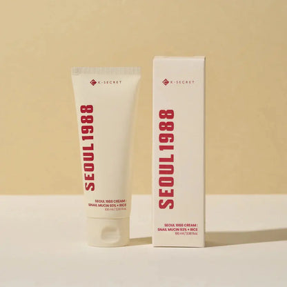 SEOUL 1988 Cream : Snail Mucin 93% + Rice •Concerns