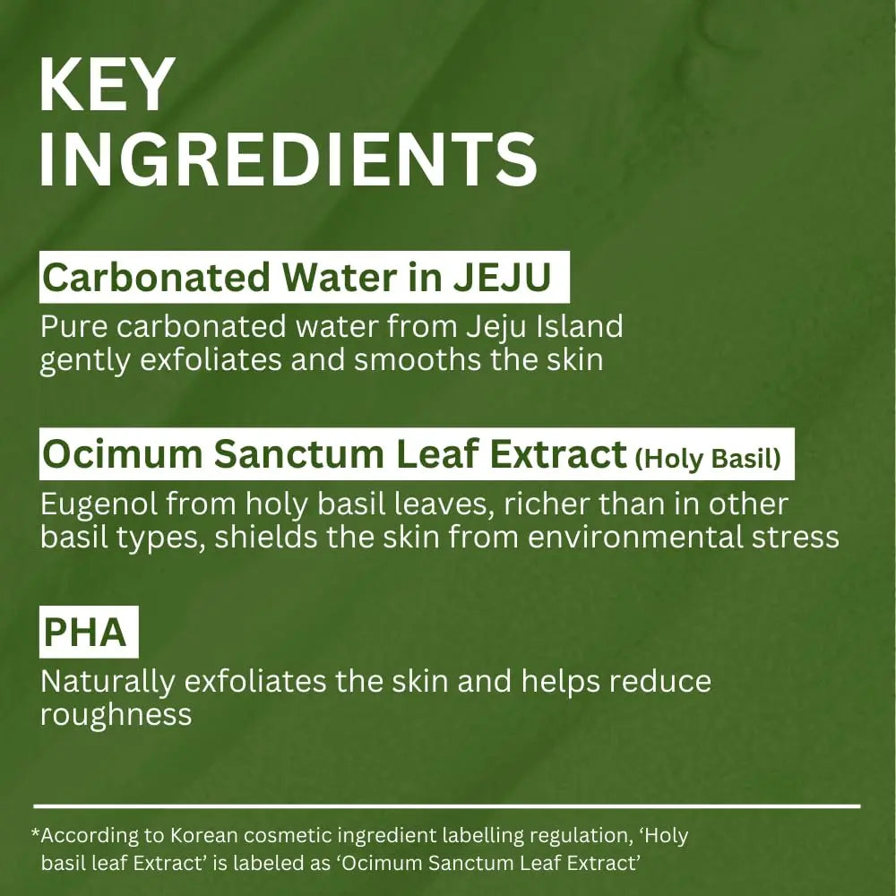 Korean Holy Basil Bubble Deep Mask