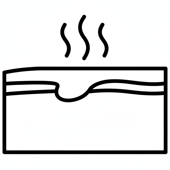 simple outline icons (not flashy). Skin feels inflamed, warm, or uncomfortable for no clear reason.